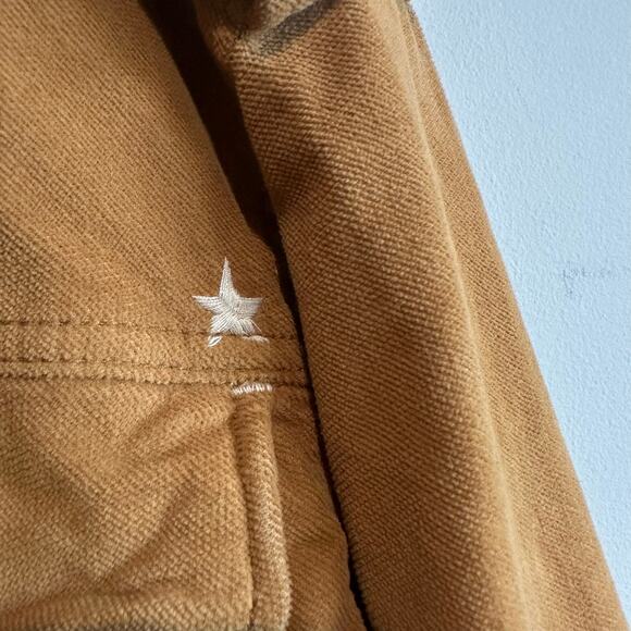 Free People Everlyn Cropped Jacket Mary Gold Mustard Brown M - Picture 6 of 16